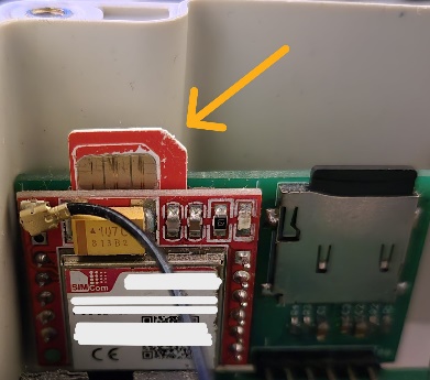 Correctly inserted micro-SIM