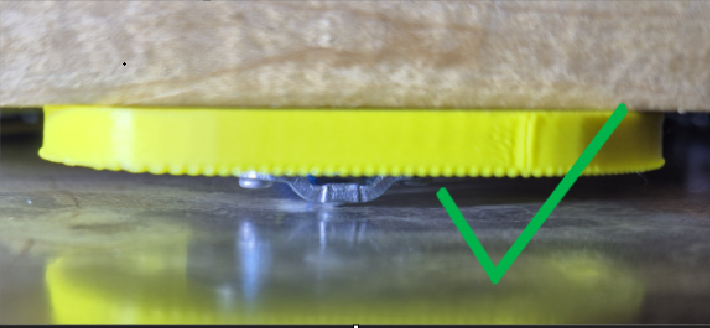 Correct weight sensor placement