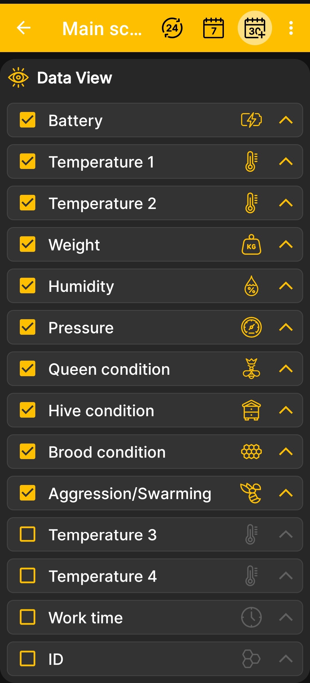 Configuring the visibility and order of home-screen tiles